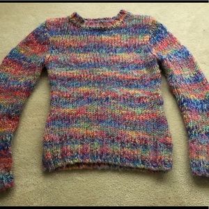 Multi color knit sweater